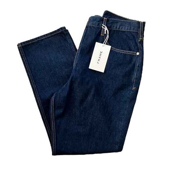 New Frame Le High and Tight Exposed Zipper Women’s Jeans size 33 Blue - Picture 8 of 9